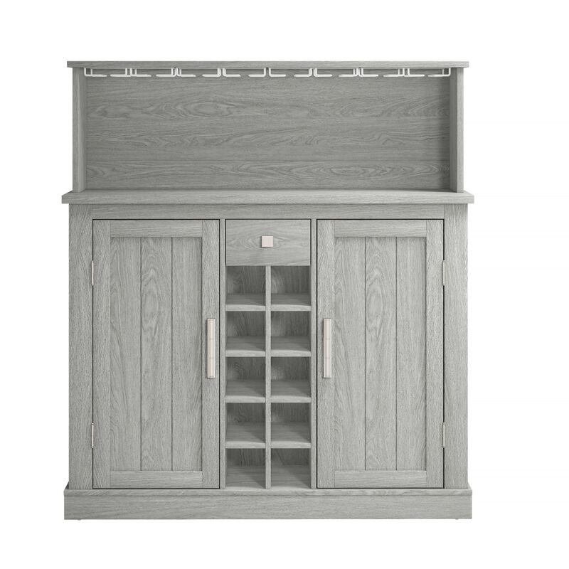 FESTIVO Farmhouse Buffet Bar Cabinet with Wine Storage