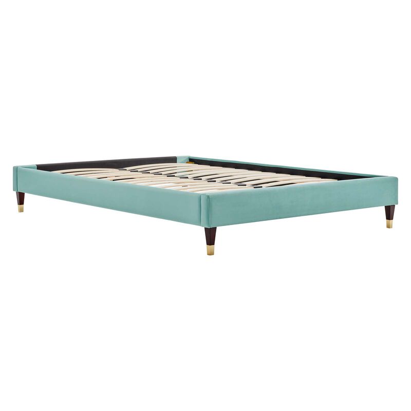 Modway - Harlow Queen Performance Velvet Platform Bed Frame