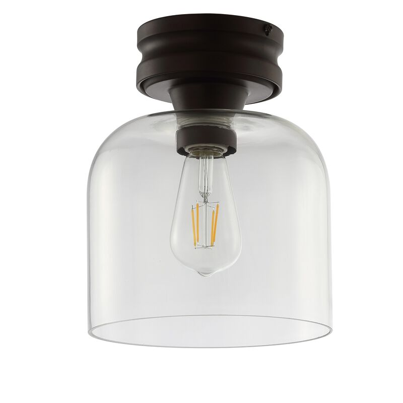 Domenic Metal/Glass LED Flush Mount