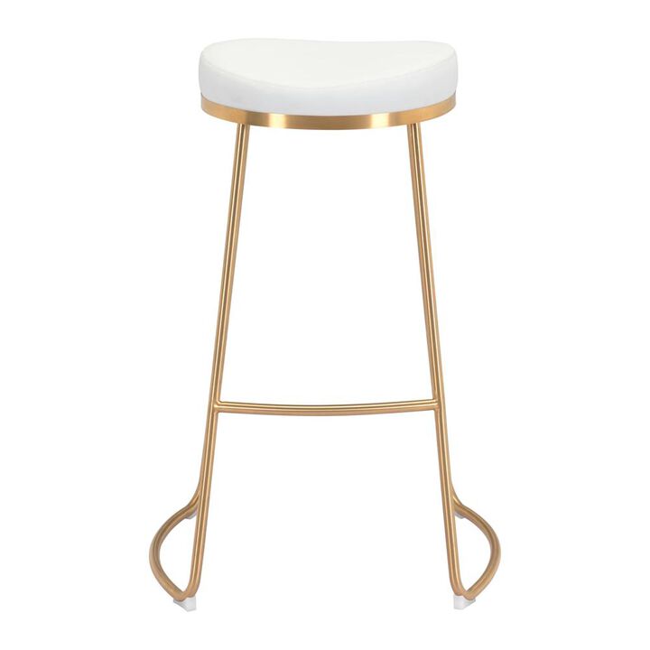 Belen Kox Bree Barstool (Set of 2), White, Belen Kox