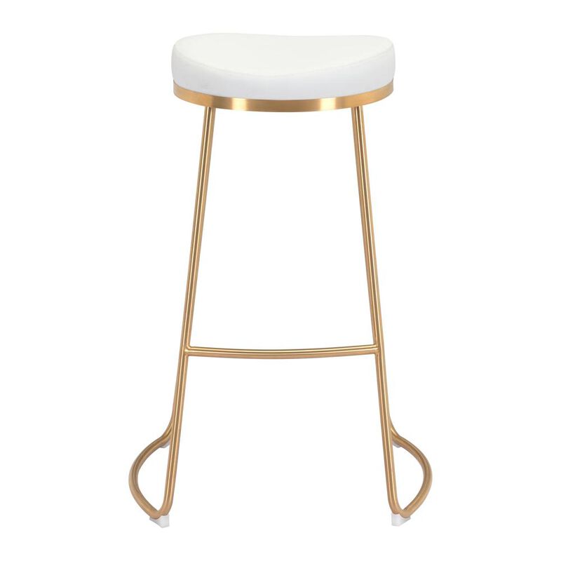 Belen Kox Bree Barstool (Set of 2), White, Belen Kox