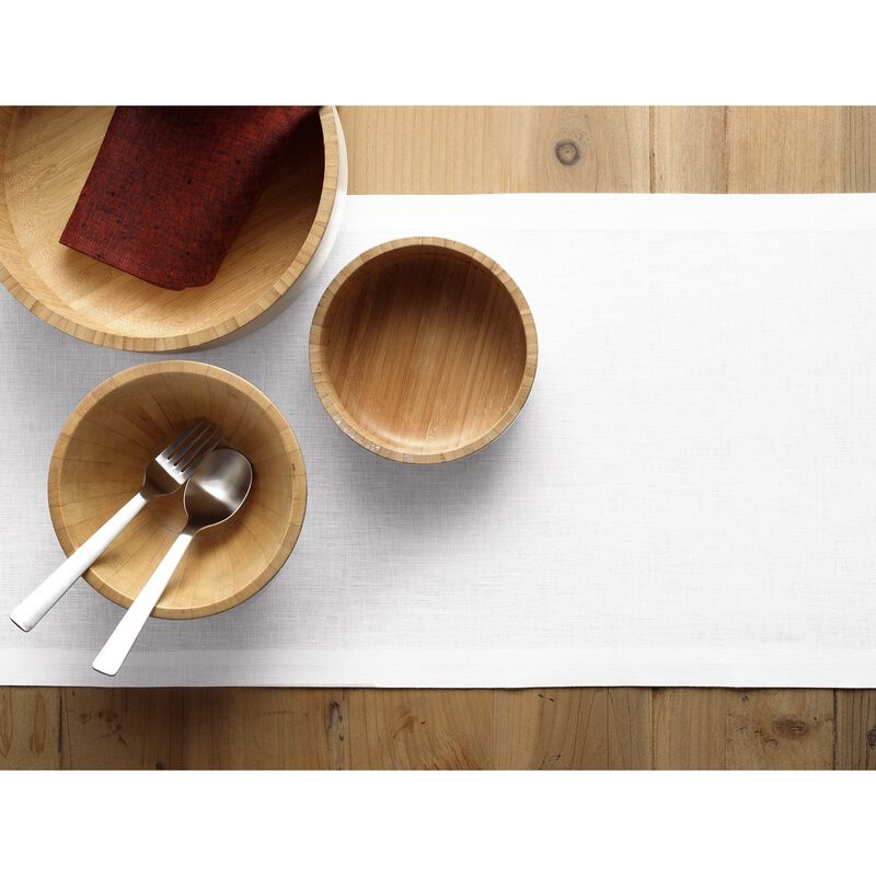 Solino Home 100% Pure Linen Table Runner | Fete for Valentine;s