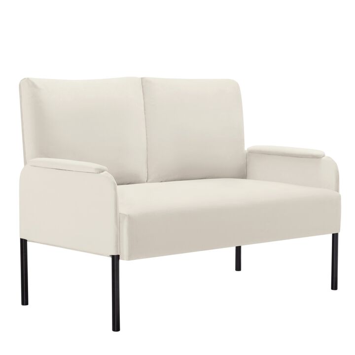 45.7 in. W Square Arm Velvet Modern Straight Sofa