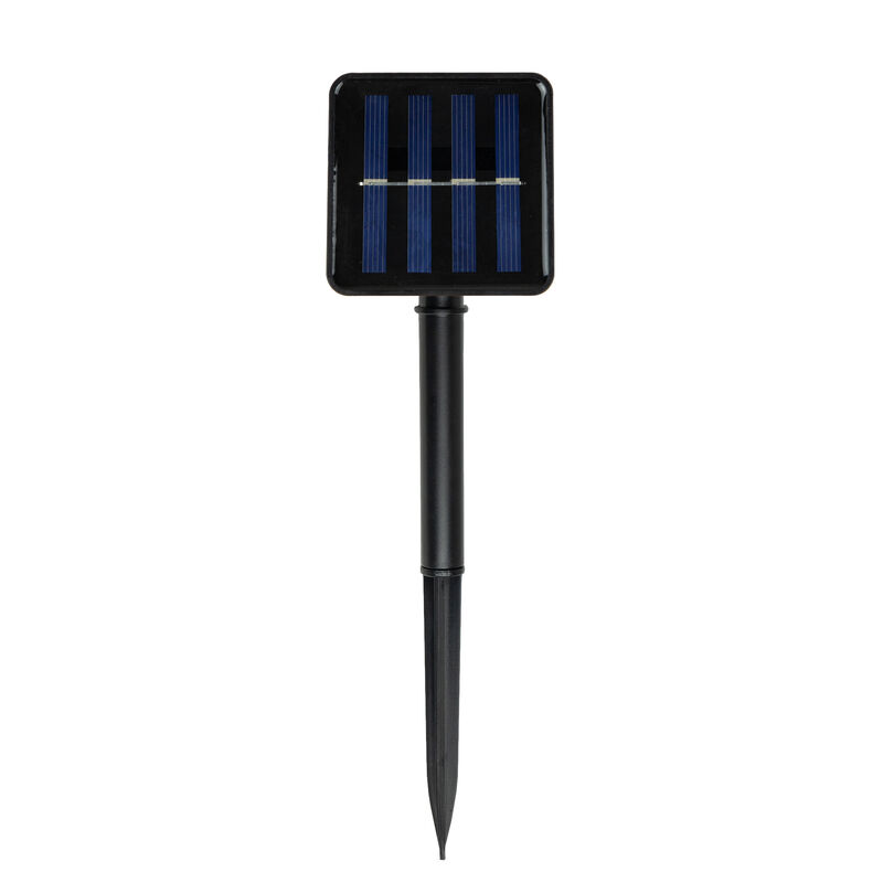 100 Count Warm White LED Solar Power Mini Christmas Light Set with Green Wire