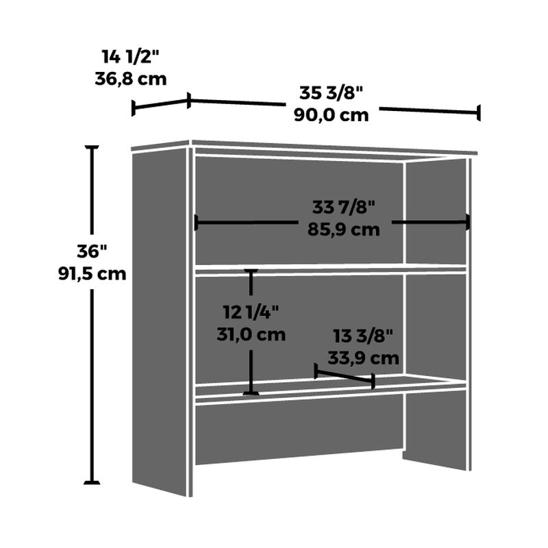 Affirm 36"X36" Bookcase Hutch