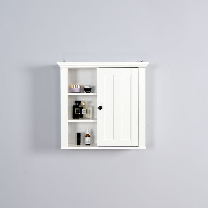 Bathroom Wooden Wall Cabinet With A Door 20.86x5.71 X 20 Inch