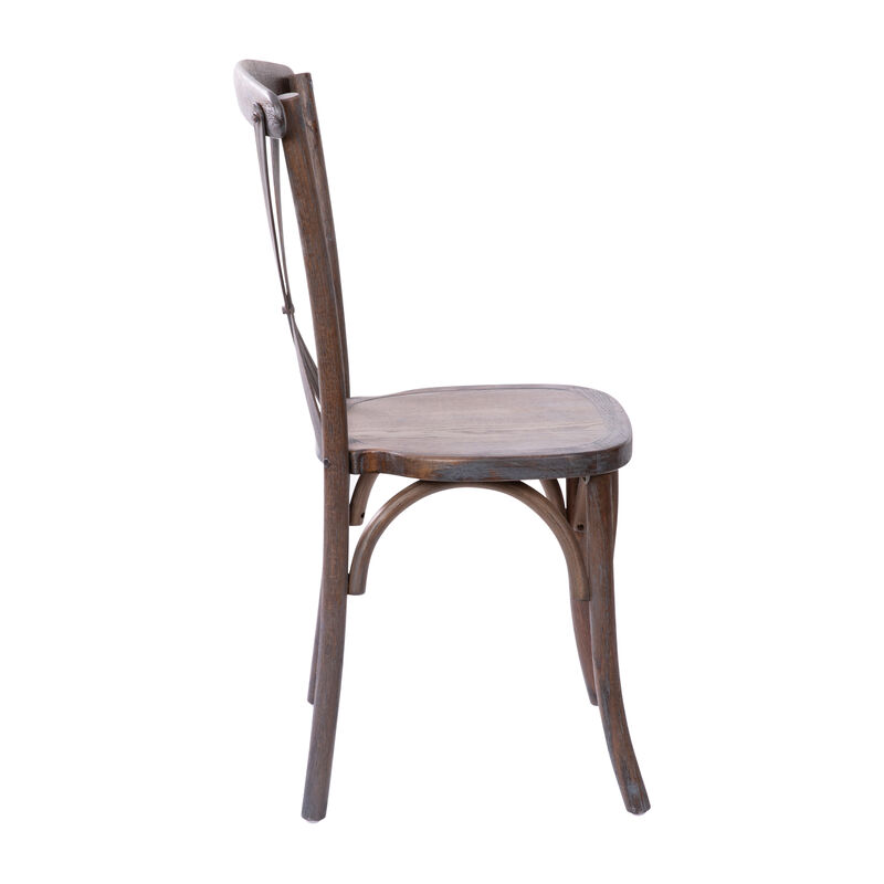 Wood Cross Back Chairs