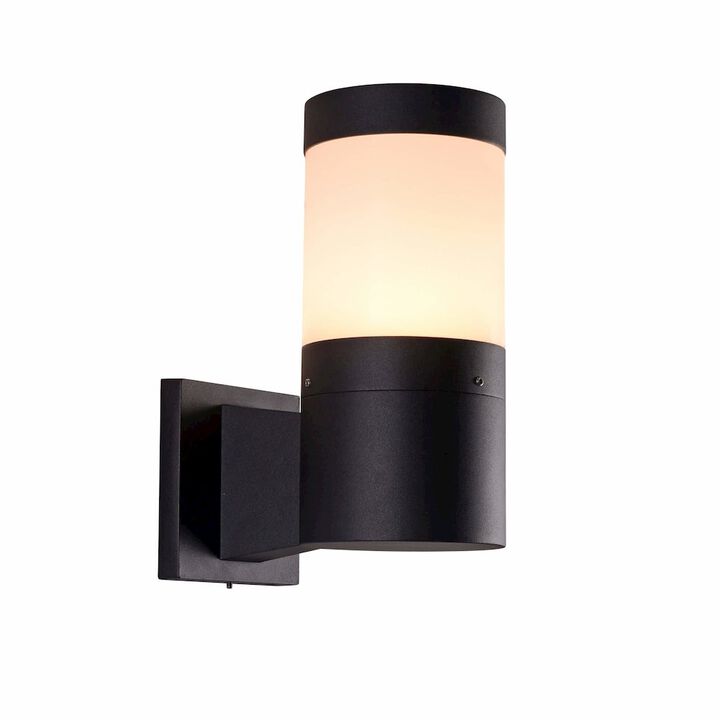 VONN Lighting Modern VOW1752BL 5-Watt Integrated LED Outdoor Wall Sconce in Matte Black