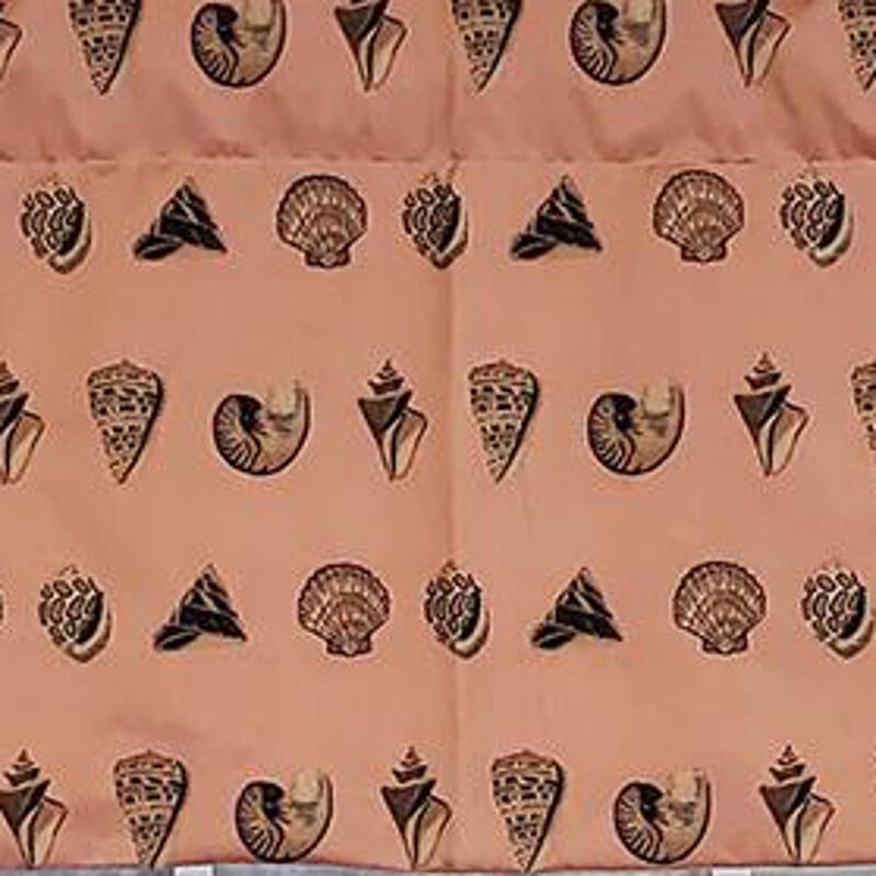 RLF Home Modern Design Classic Seascape Tailored Style Window Valance 50" x 17" Peach