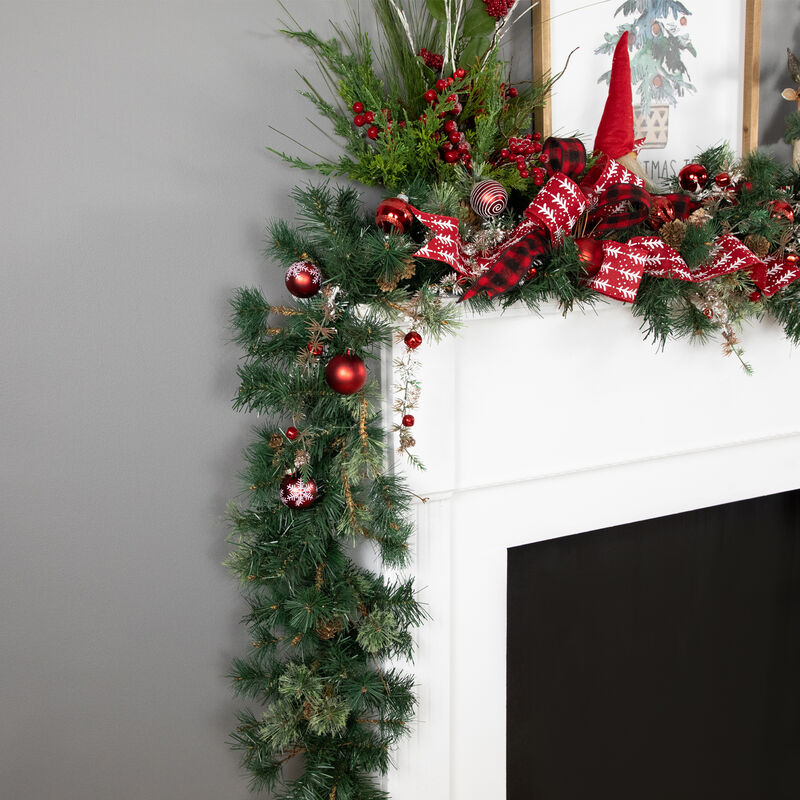 9' x 10" Yorkville Pine Artificial Christmas Garland - Unlit