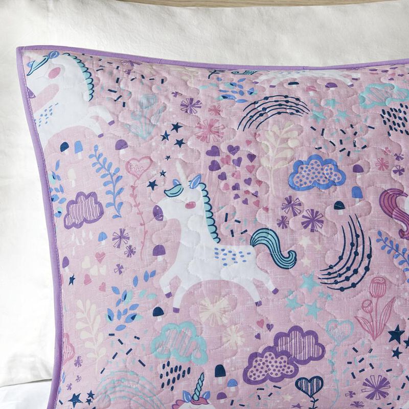 Belen Kox Kids Lola Unicorn Reversible Coverlet Set, Belen Kox
