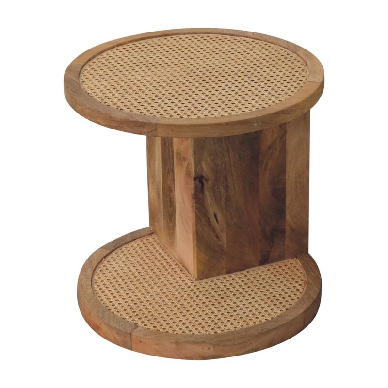 Artisan Furniture Solid Wood Close-knit Corner End Table