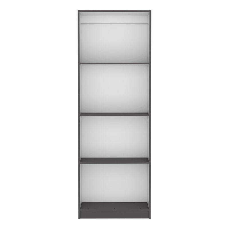 Bookcase Benzoni, Office, Matt Gray / White