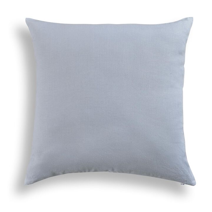 Solino Home Decorative Linen Pillow Cover 20 x 20 Inch - 100% European Flax Throw Pillow Case with Invisible Zipper | Montauk