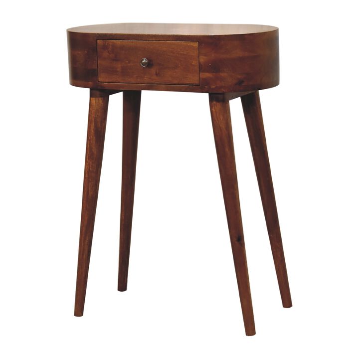 Mini Albion Chestnut  1 Drawer Solid Wood  Console