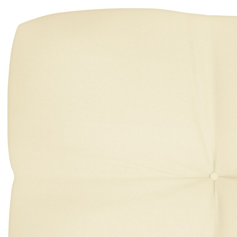 vidaXL Pallet Sofa Cushion Cream 47.2"x15.7"x4.7"