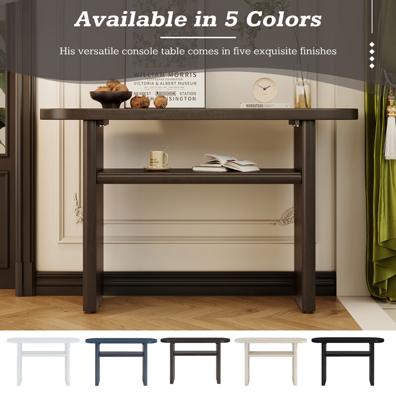 Merax Simple Style Console Table with Shelf