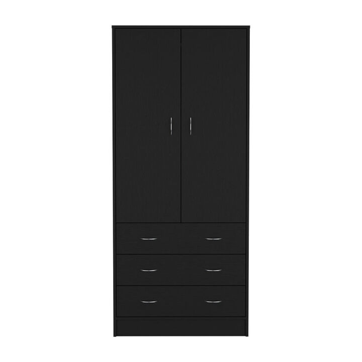 Armoire Ramey, Bedroom, Black
