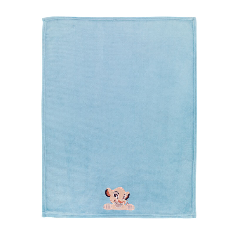 Disney Baby Lion King Adventure Baby Blanket  by  Lambs & Ivy - Blue, Brown