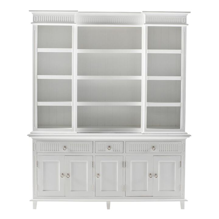 Belen Kox Classic White Kitchen Storage Hutch Cabinet, Belen Kox