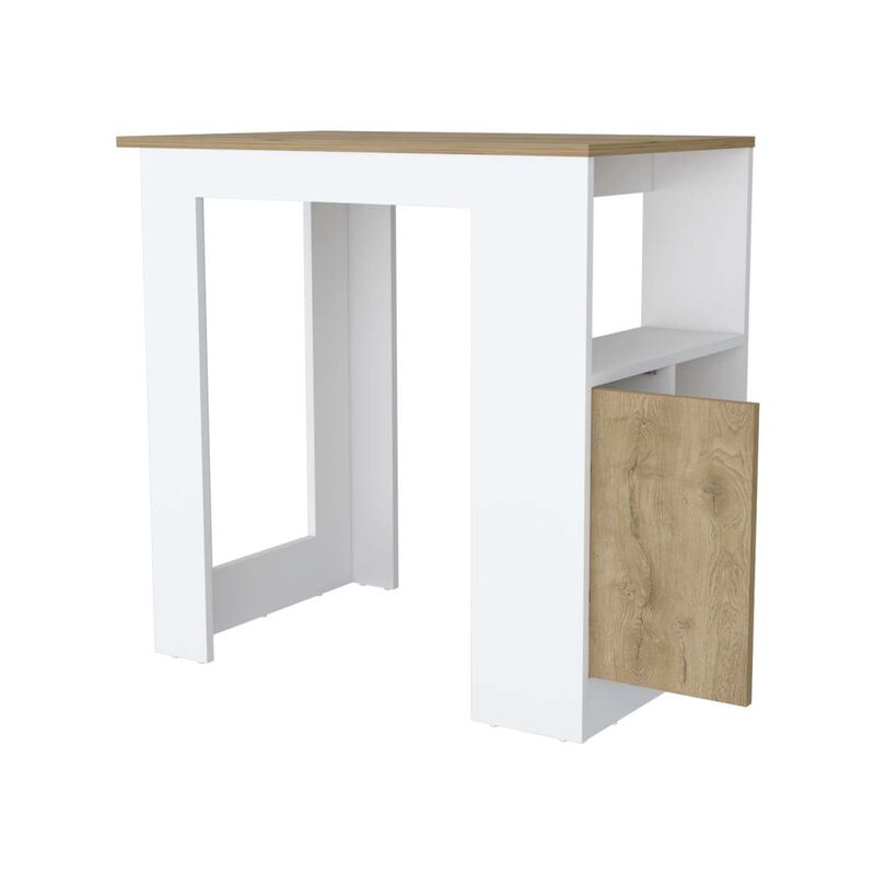 Streamdale Aurora Kitchen Island with Open Compartment and Cabinet