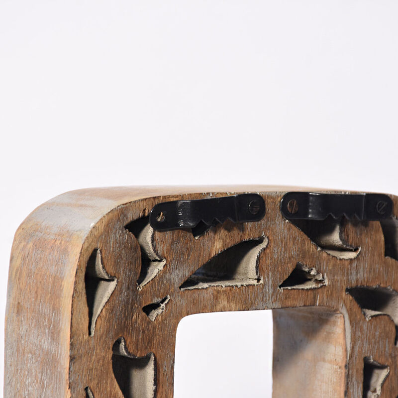 Vintage Gray Handmade Eco-Friendly "Q" Alphabet Letter Block For Wall Mount & Table Top D�cor