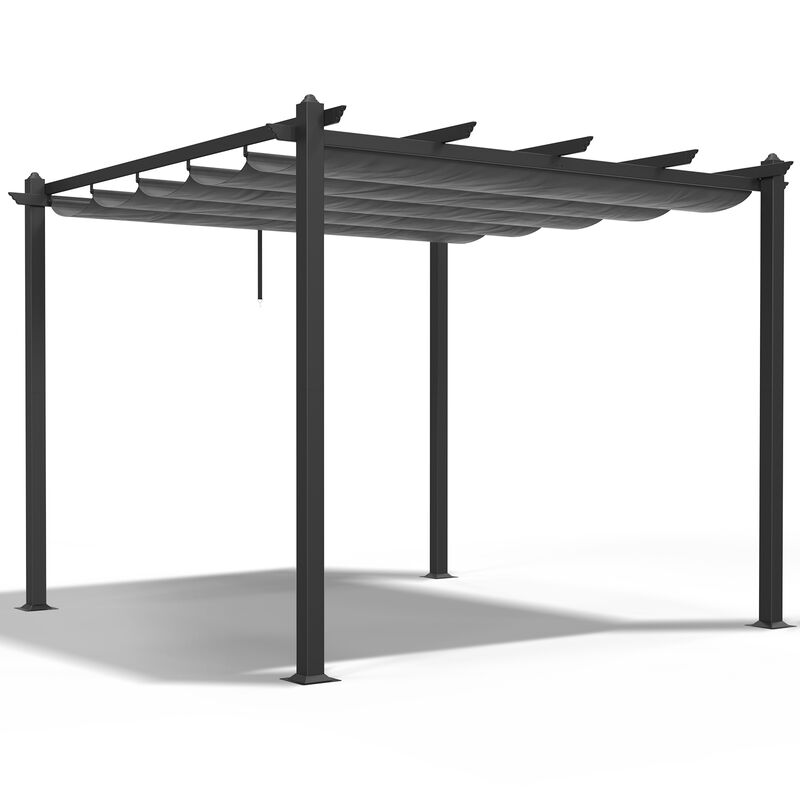 Metal Frame Outdoor Pergola for Backyard Entertaining