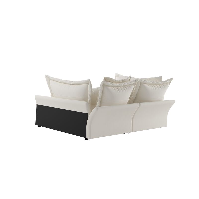 Merax Modern Comfy Upholstered Sofa Cloud Couch