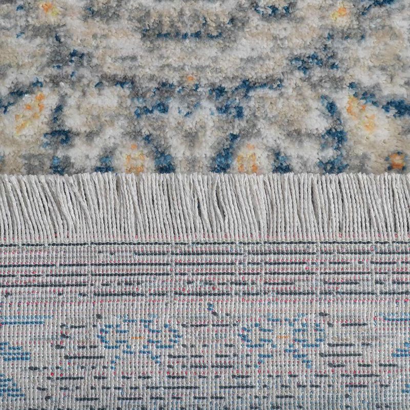 RUGSOTIC CARPETS MACHINE MADE POLYESTER AREA RUGS  - 1'8''x2'10'', Rectangle Shape, Black Gray Color, Classic Oriental Traditional  Design, Low Pile Machine Made Area Rugs (M00090)