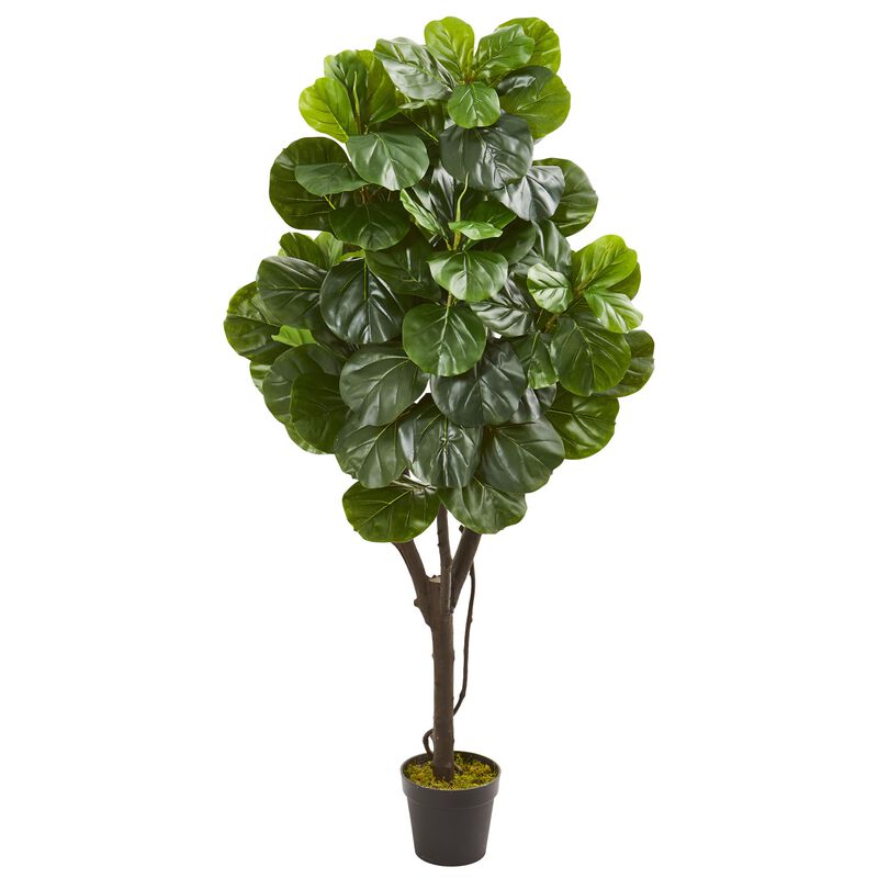 Hivvago 5 Feet Fiddle Leaf Fig Artificial Tree