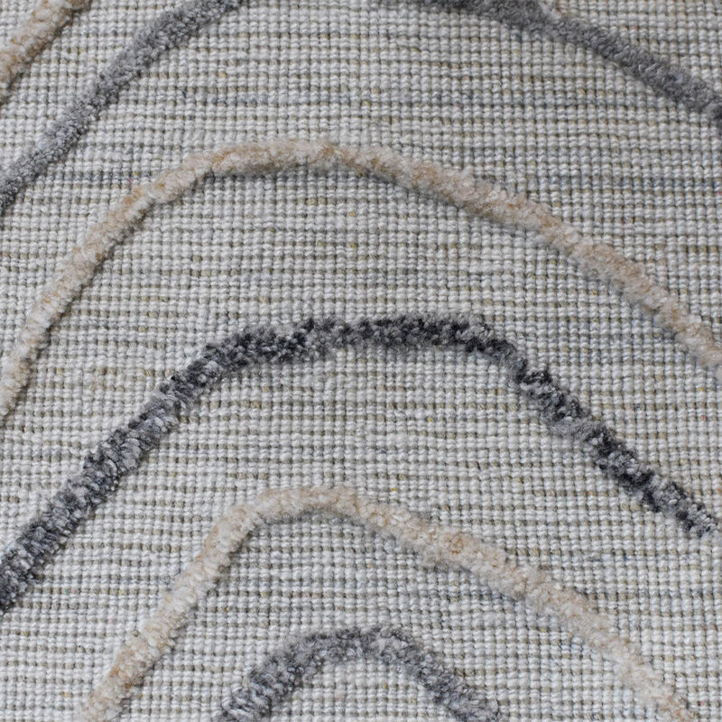 RUGSOTIC CARPETS HAND WOVEN FLAT WEAVE KILIM POLYESTER ECO-FRIENDLY AREA RUGS  - 3'x5', Rectangle Shape, Beige Multicolor Color, Abstract Modern Design, Low Pile  Handmade Area Rugs (DP0001)