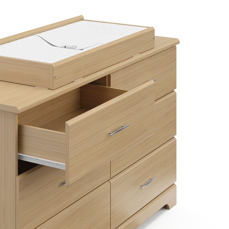 Storkcraft Brookside 6 Drawer Double Dresser (Driftwood)