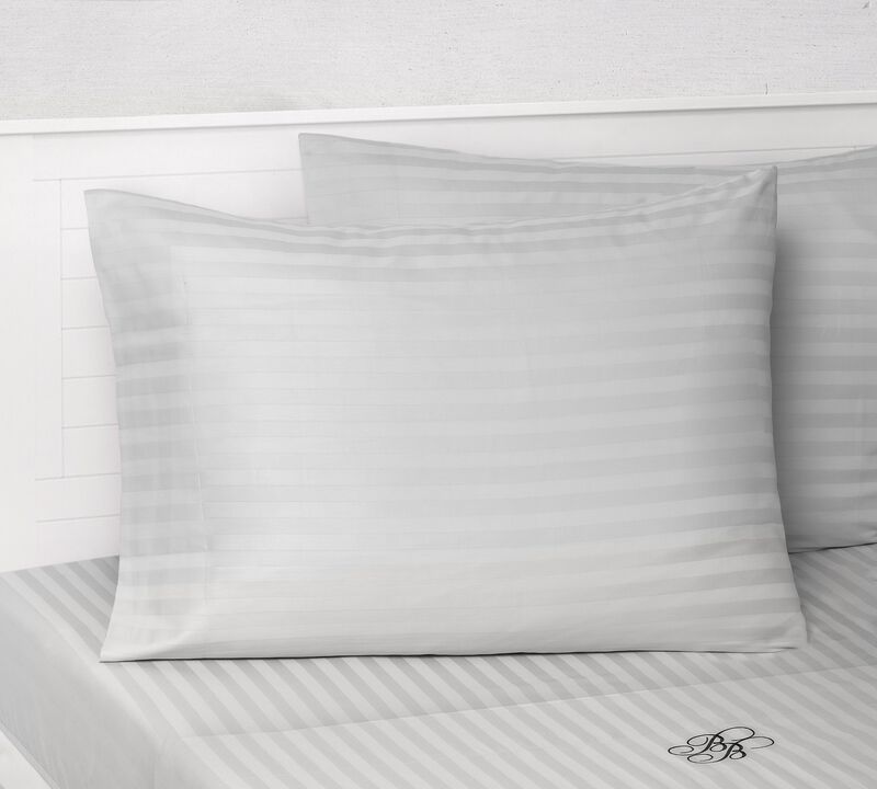 Brooks Brothers Sateen Stripe Cotton Sateen Pillowcase Pair