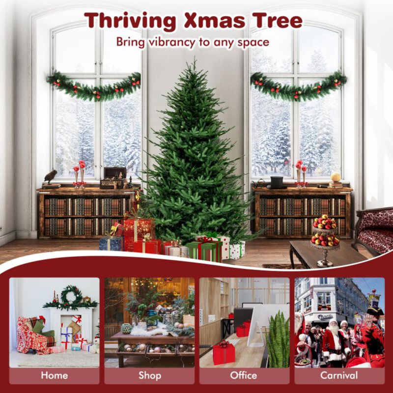 Pre-lit Christmas Tree with 280 Warm White LED Lights and 8 Lighting Modes