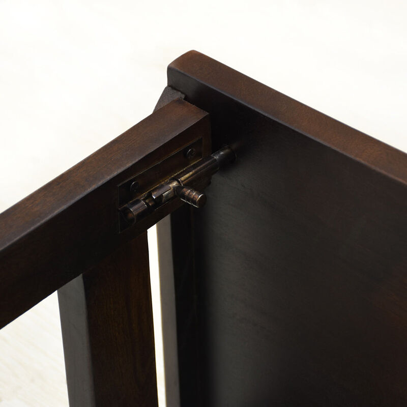 Handmade 100% Mango Wood Knock Down Dark Walnut Color Rectangular Shaped Indoor Study Table