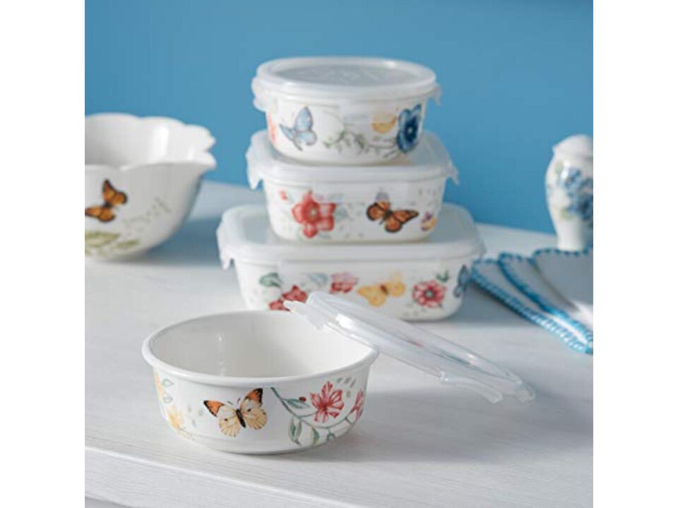 Lenox Butterfly Meadow 2-piece Nesting Bowl Set, 2.9 LB, Multi