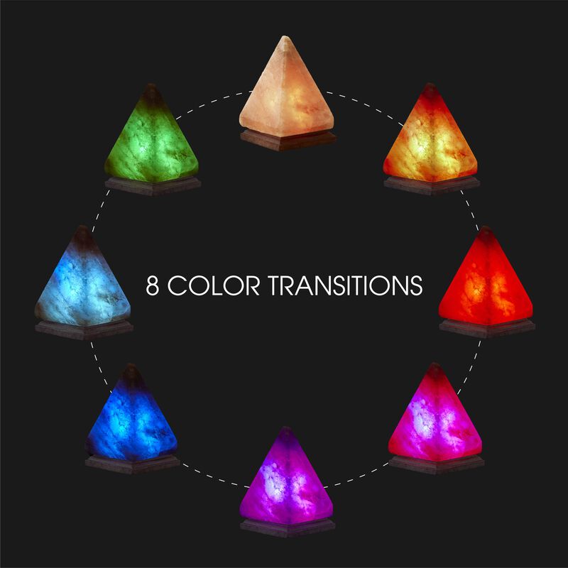Loft Lyfe Layah Piramide Salt Lamp 8 Color Modes