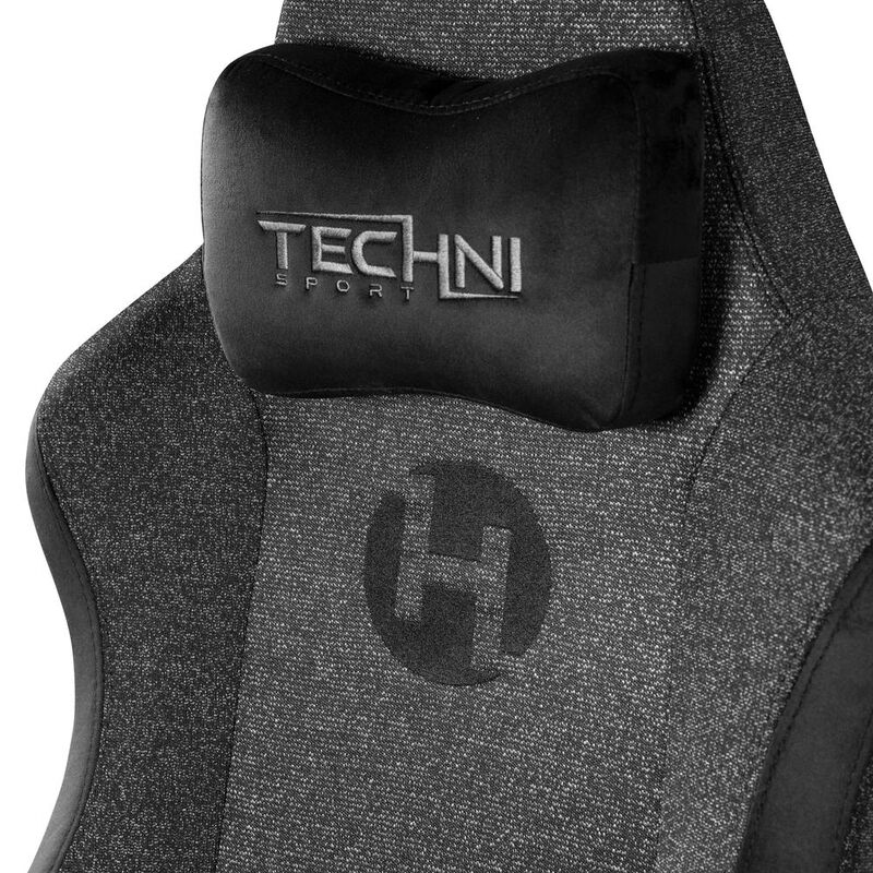 Techni Sport Fabric Gaming Chair - Black