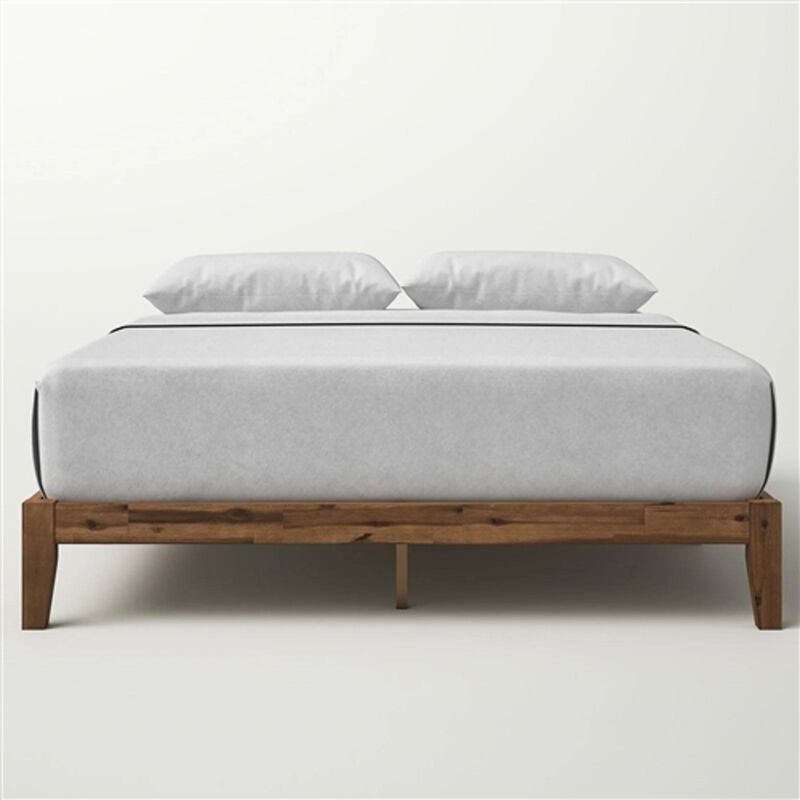Minimal Design Solid Wood Bed Frame – Modern Platform Style for a Clean Look