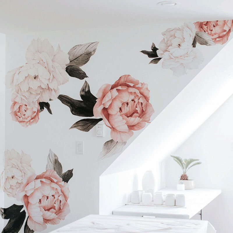 Summer Daze Peonies Wall Decals