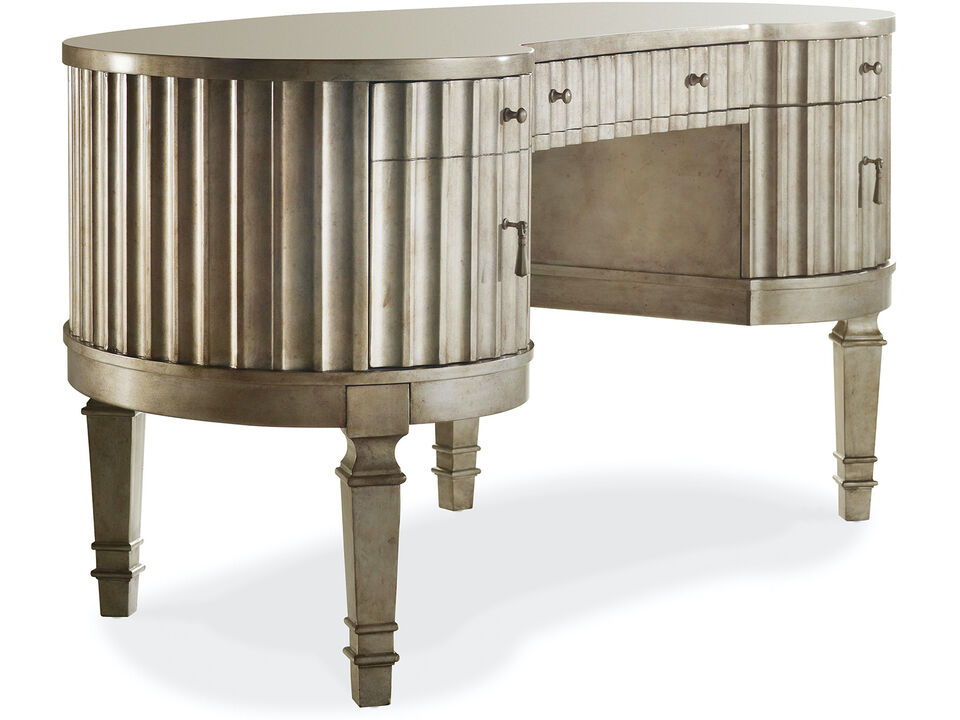 Melange Fluted Kidney Desk