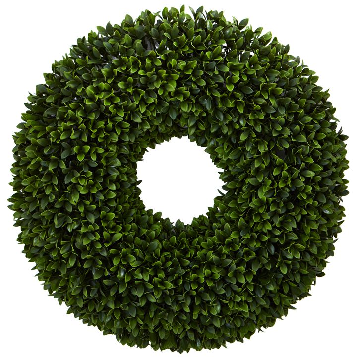Hivvago 24" Boxwood Artificial Wreath