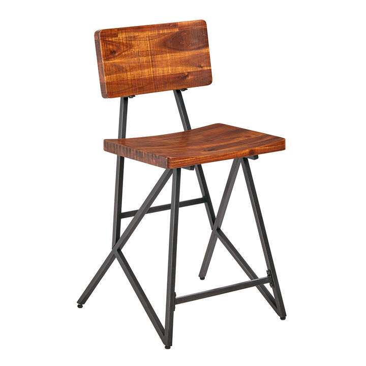 Gracie Mills Lavonne Modern Industrial Counter Stool