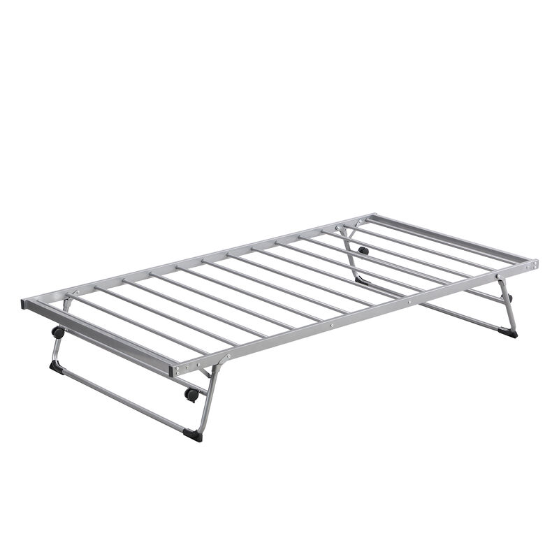 Merax Metal Daybed Bed with Pop Up Trundle