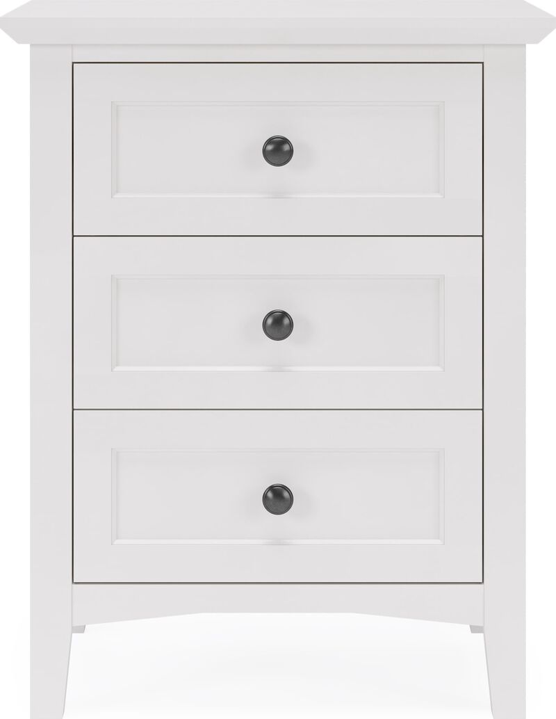 Grace Three Drawer Nightstand