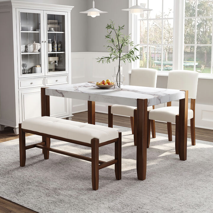 Merax 4-Piece Modern Dining Furniture Set