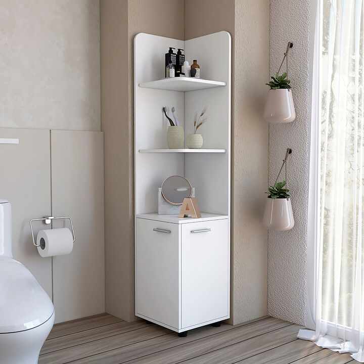 Cabinet Kairatu Freestanding, Bathroom, White