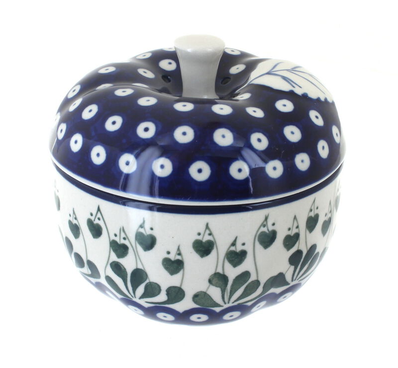 Blue Rose Polish Pottery Teresa Apple Baker