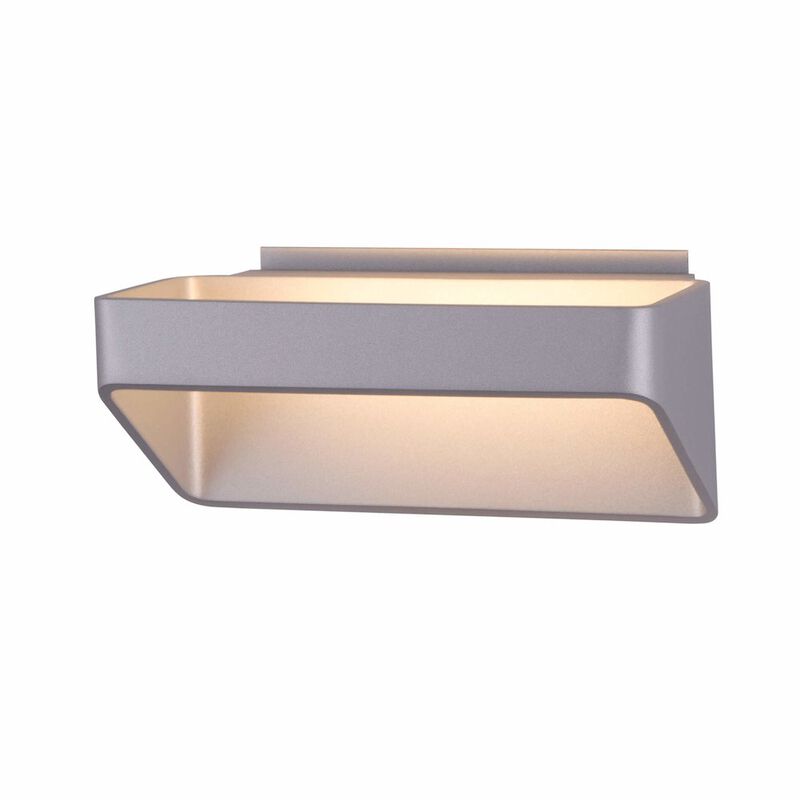 VONN Lighting Up-Down integrated LED Wall Sconce Light in Silver