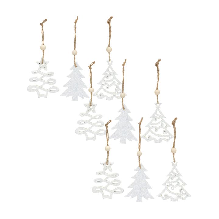 Tree-Shaped Christmas Ornament for Holiday Decoration (Set of 9)